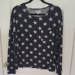 Lucky Brand Textured Gray Top